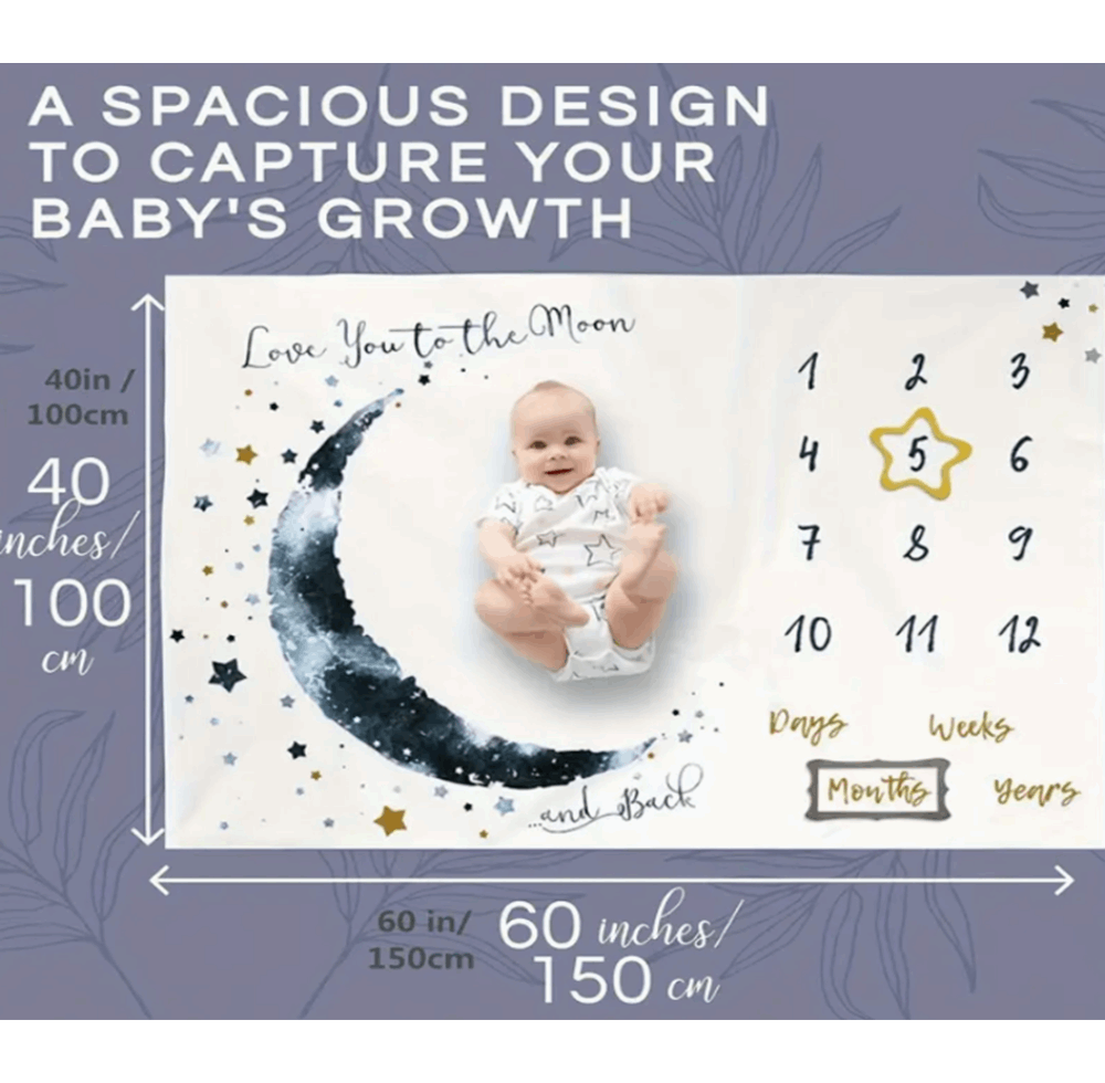 Milestone Blanket |  MumNest |  Baby Essentials.