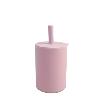 Silicone Sippy Cup with Straw – Leakproof, Unbreakable, Easy-Grip for Toddlers (6M+)